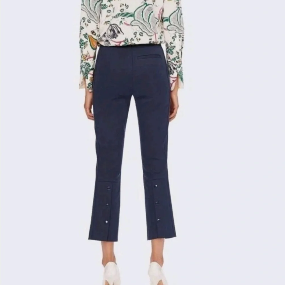 Tory Burch Dark Navy Cropped Ankle Pants - business chic - Picture 3 of 13